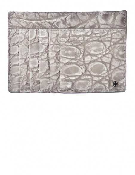 Nubuck Alligator Smart Credit Card Case, ID and Business Card Holder