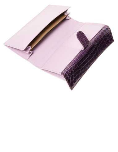 Luxuriöses Damen-Portemonnaie aus Krokodilleder...