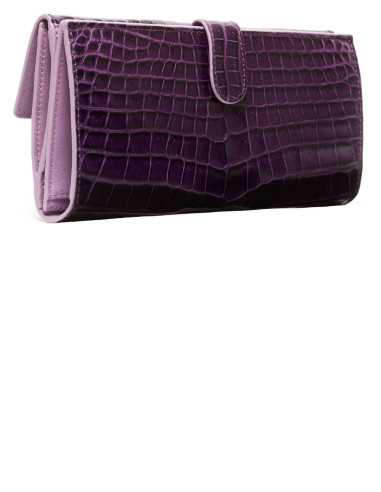 Luxuriöses Damen-Portemonnaie aus Krokodilleder...