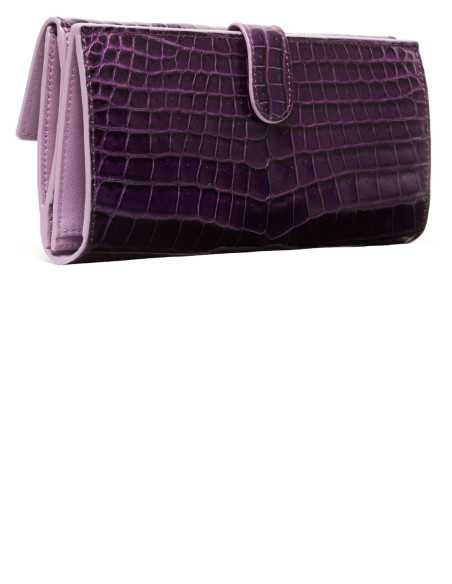 Luxuriöses Damen-Portemonnaie aus Krokodilleder – Elegant und Geräumig