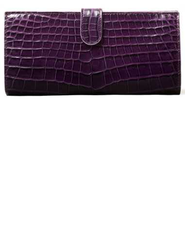 Luxuriöses Damen-Portemonnaie aus Krokodilleder...