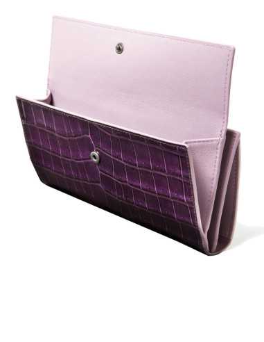 Portafoglio Continentale Lusso in Coccodrillo...