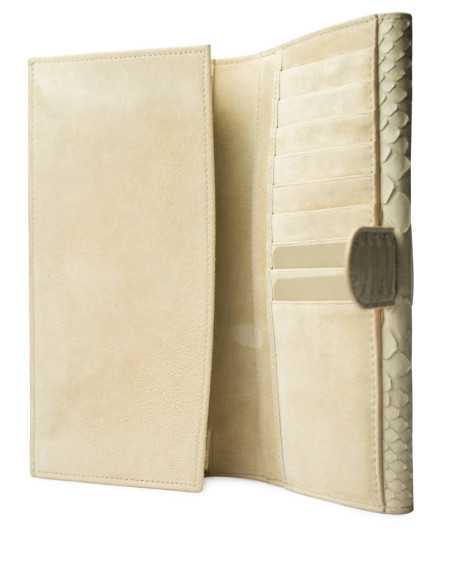 Sophisticated Women's Python Leather Wallet – Luxury & Versatility