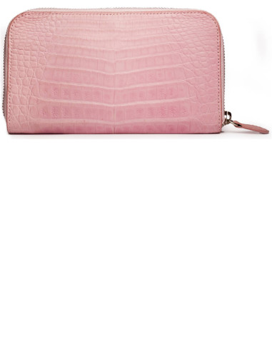 Damen-Geldbörse aus Echtem Krokodilleder mit...