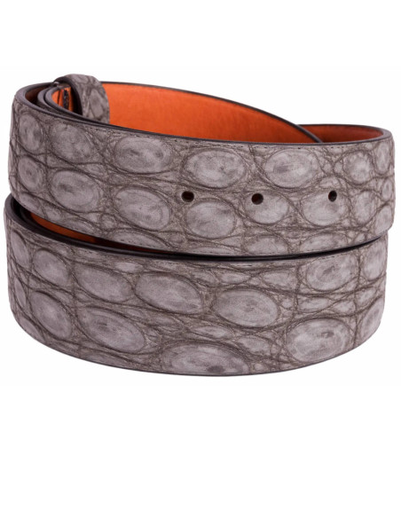 BELT STRAP made of ALLIGATOR NUBUCK for Hermès Buckles