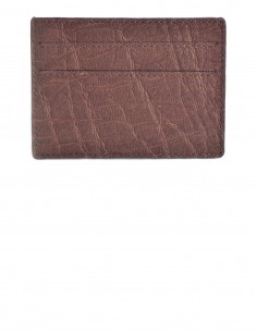 Cartera Delgada de Tarjetas de Crédito en Cuero de Elefante 2