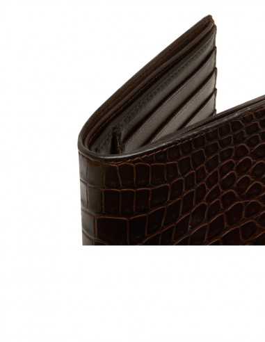 Alligator Bifold Horizontal Wallet for Man