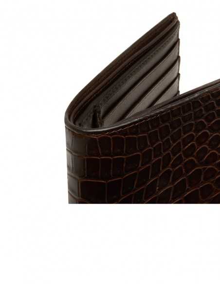Alligator Bifold Horizontal Wallet for Man