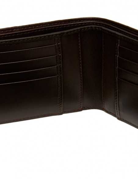 Men's Alligator Bifold Horizontal Wallet Interior Layout