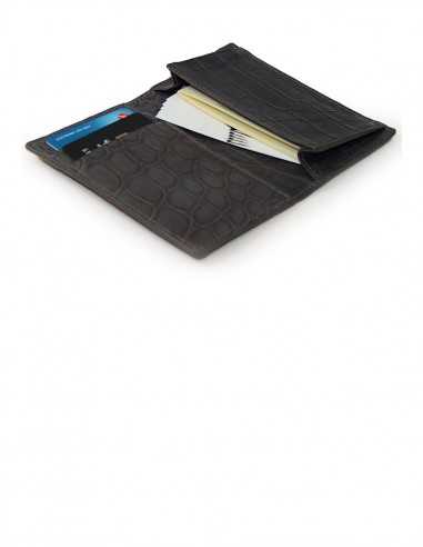 Alligator Business Card Holder with Gusset