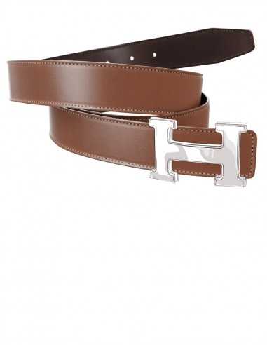 Smooth Calfskin Belt Strap for H Buckle Belt Kit