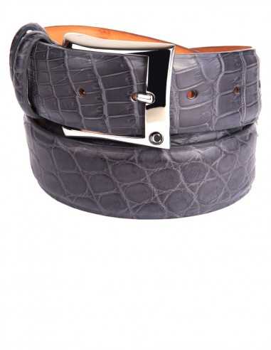 Cintura da Uomo in Coccodrillo Lucido: Altezza...