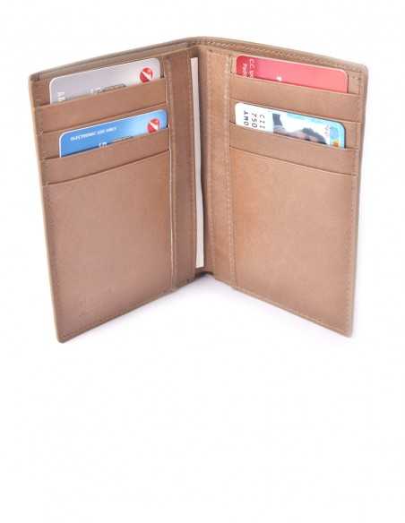 Vertical Hippo Wallet Box Calfskin Lining