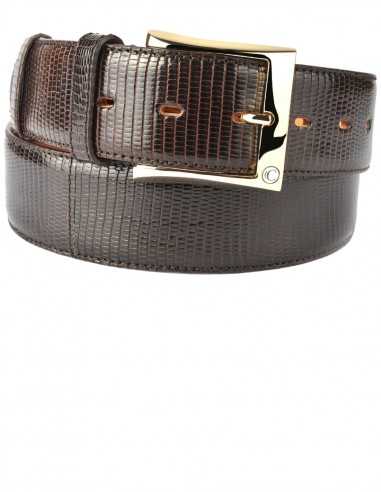 Men's Lizard Belt made of genuine Java Lizard skin