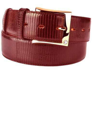 Ceinture pour Homme en Peau de Lézard de Java