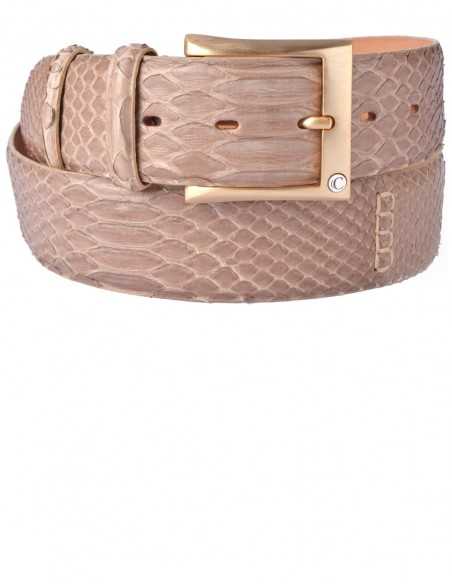 Ceinture de sport pour homme en véritable python - Exotique et résistante