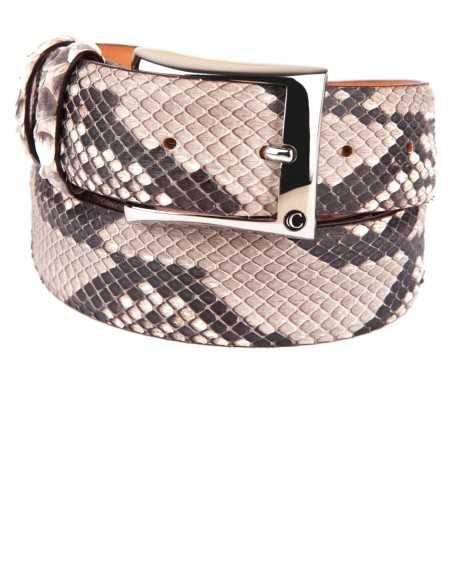 Diamon Snakeskin Men's Belt Genuine and Most Exclusive Rock Python Belt
