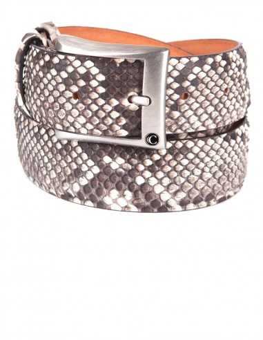 Cinturón de Hombre en Pitón Diamante -...