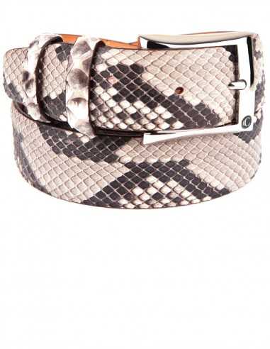 Cintura Uomo in Pitone Diamente, Esclusiva e...