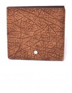 Portafoglio Uomo Quadrato in Pelle di Ippopotamo