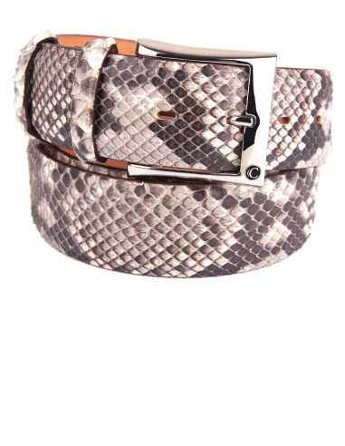 Reticulated Rock Python Men's Belt 40MM Flank Cut