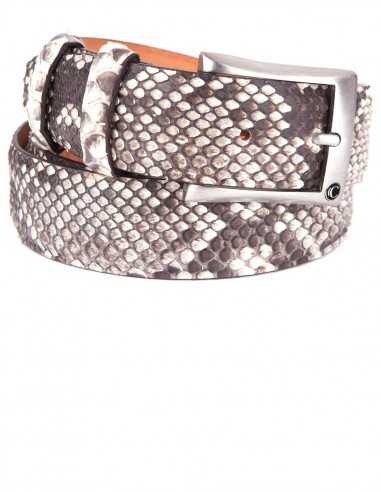 Cinturón de Hombre en Pitón Diamante -...