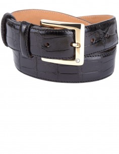 Alligator Tail Formal Men's Belt square pattern, Alligator Belt for Formal Occasions