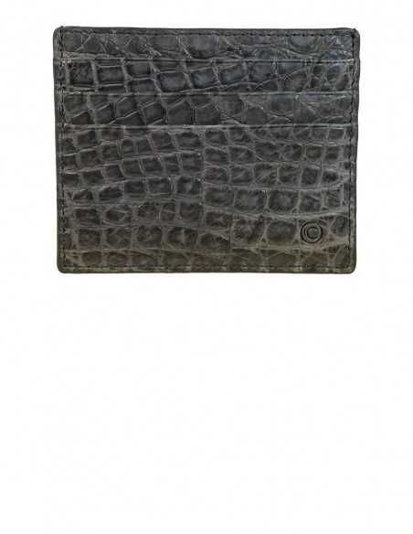 Matte Alligator Slim Credit Card Case