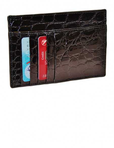 Alligator Flank Smart Card Case with 4 or 8 c/card pockets