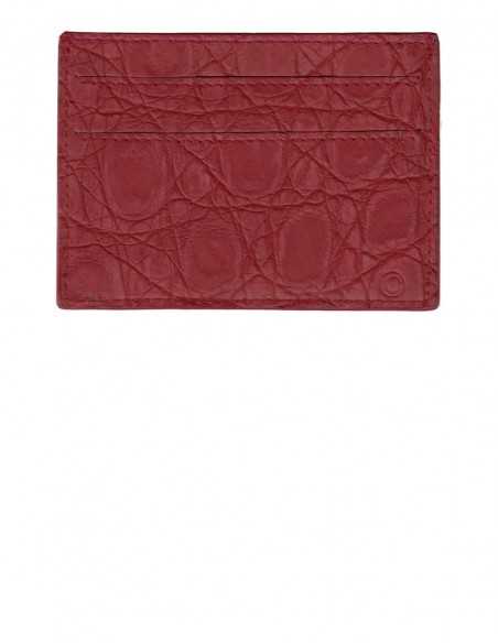 Nubuck Alligator Slim Card Case