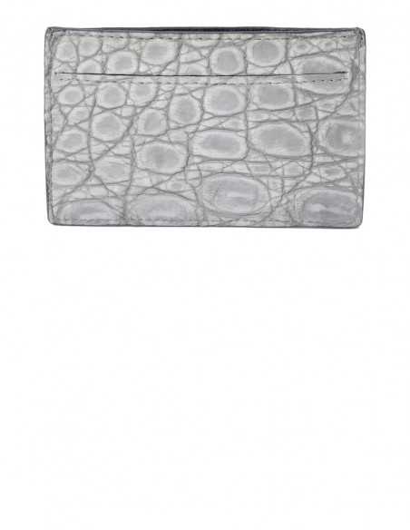Nubuck Alligator Credit Card Holder Color of your choice