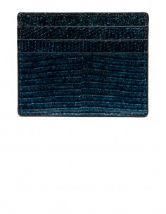 Portatarjetas de Crédito Delgado de Piel de Lagarto Java 2