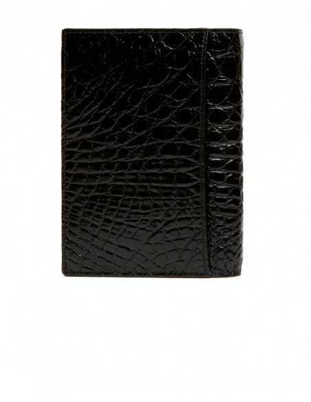 Men's Bifold Alligator Flank Long Wallet Back Pocket