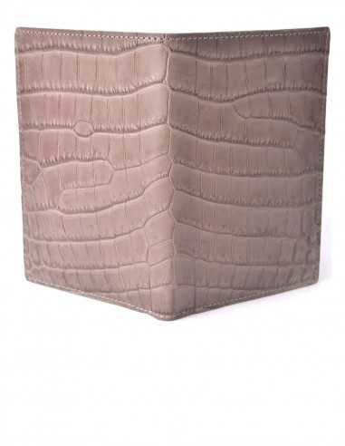 Matte Alligator Belly Long Wallet
