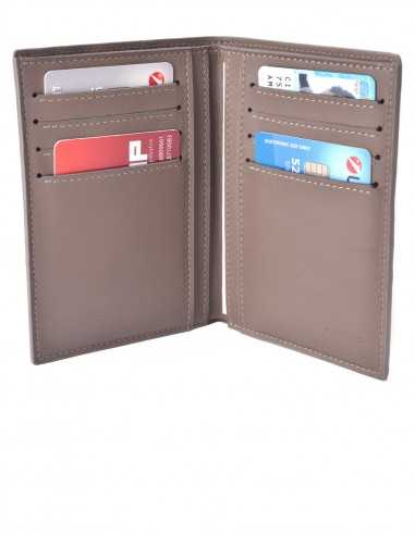 Men's Matte Alligator Vertical Wallet Calfskin Lining
