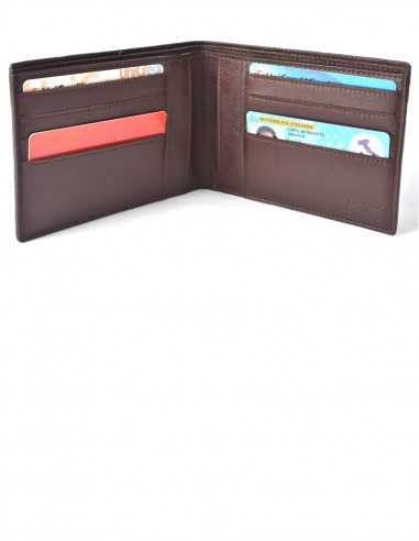 Men's Horizontal Elephant BiFold Wallet Interior Organization