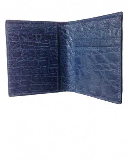 Men's Compact Alligator Wallet Alligator Lining
