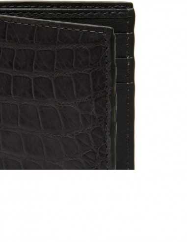 Business Matte Alligator Short Wallet