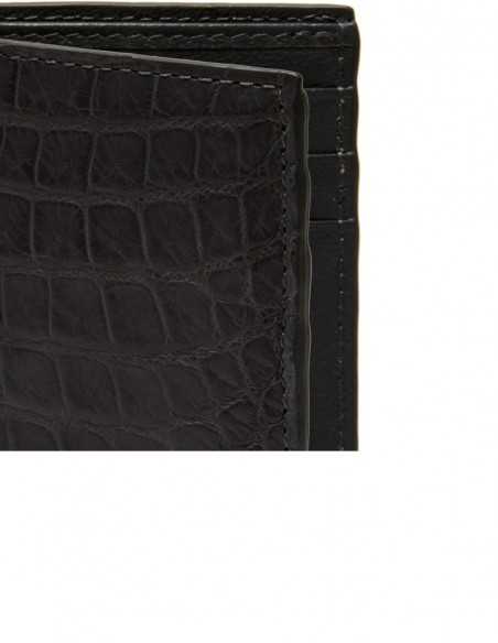 Business Matte Alligator Short Wallet