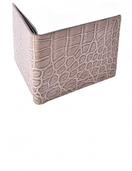 Matte Belly Alligator Horizontal Wallet