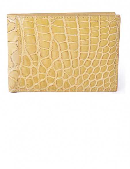 Matte Alligator Flank Skin Walet