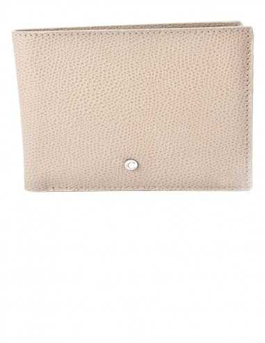 Men's Textured Calfskin Horizontal Wallet