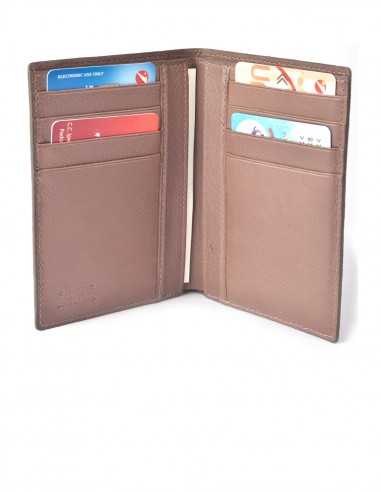 Men's Vertical Elephant BiFold Wallet Interior Organization