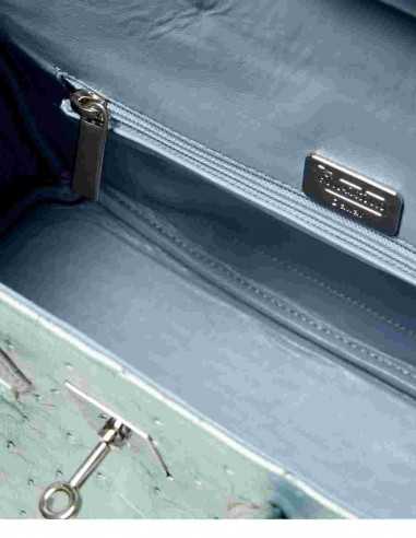 Interior Lining Exotic Ostrich Ladies' Bag