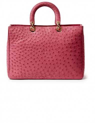 Full Quill Rose Ostrich Women's Bag