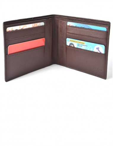 Men's Square Elephant BiFold Wallet Interior Organization