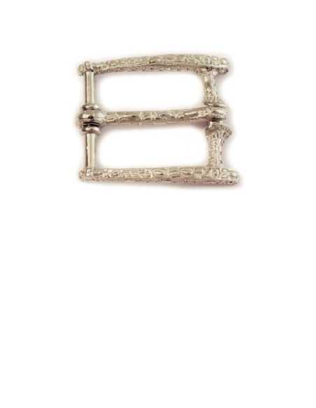 A3293/35 Edle 40MM Schnalle aus gehämmertem 925 Sterling Silber