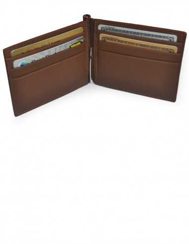 Men's Money Clip Hippopotamus Wallet Interior Organization