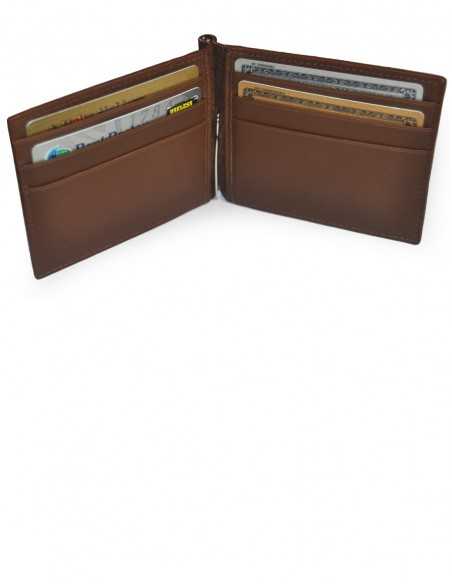 Men's Money Clip Hippopotamus Wallet Interior Organization