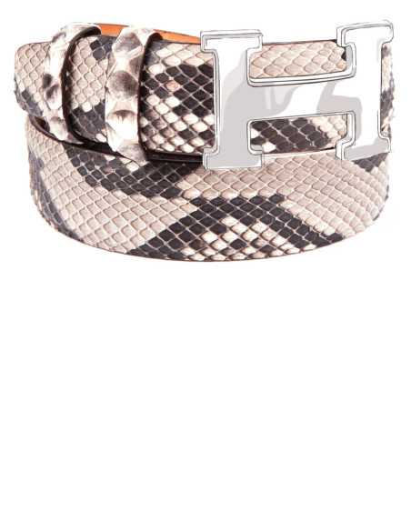 Python Ledergürtel für HERMES H Belt Kit Schnallen